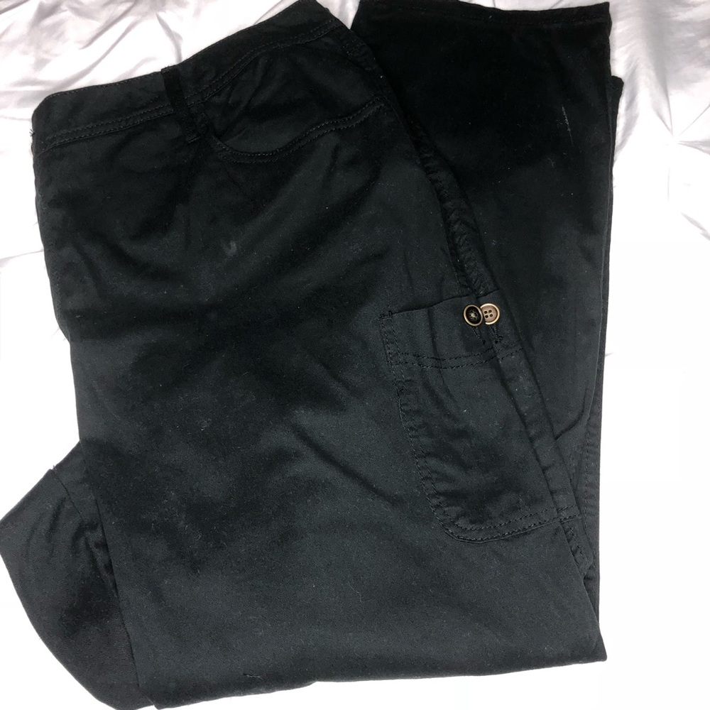 Faded Glory Plus Size Cargo Pants in Black